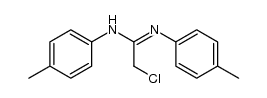 2-氯-N,N'-二对甲苯基乙脒 结构式