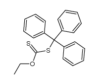 Carbonodithioic acid, O-ethyl S-(triphenylmethyl) ester 结构式
