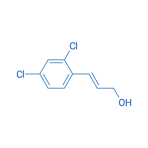 (E)-3-(2,4-二氯苯基)丙-2-烯-1-醇 结构式