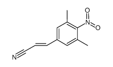 (E)-3-(3,5-二甲基-4-硝基苯基)丙烯腈 结构式