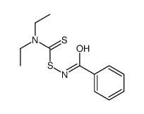 Benzamide, N-[[(diethylamino)thioxomethyl]thio]- (9CI) 结构式