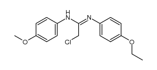 Ethanimidamide, 2-chloro-N-(4-ethoxyphenyl)-N'-(4-methoxyphenyl)- 结构式