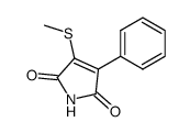 3-(甲硫基)-4-苯基-1H-吡咯-2,5-二酮 结构式