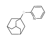 2-(1-金刚烷硫基)吡啶 结构式