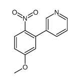 Pyridine, 3-(5-methoxy-2-nitrophenyl)- 结构式