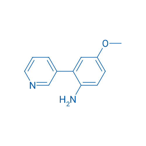 4-Methoxy-2-(pyridin-3-yl)aniline 结构式