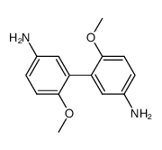 3,3'-二甲氧基联苯胺 结构式