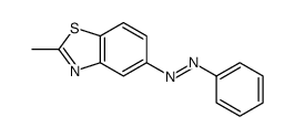 2-甲基-5-(2-苯基二氮烯基)苯并噻唑 结构式