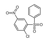 1-氯-4-硝基-2-(苯磺酰基)苯 结构式