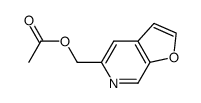 呋喃并[2,3-c]吡啶-5-甲醇-5-乙酸酯 结构式