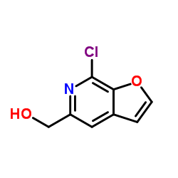 (7-氯呋喃并[2,3-c]吡啶-5-基)甲醇 结构式