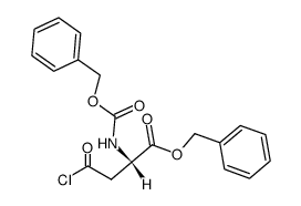 Butanoic acid, 4-chloro-4-oxo-2-[[(phenylmethoxy)carbonyl]amino]-, phenylmethyl ester, (2S)- 结构式