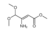 (E)-3-氨基-4,4-二甲氧基丁烯酸甲酯 结构式