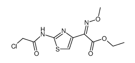 ethyl (2Z)-{2-[(chloroacetyl)amino]-1,3-thiazol-4-yl}(methoxyimino)ethanoate 结构式
