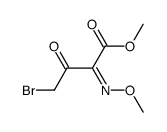 Butanoic acid, 4-bromo-2-(methoxyimino)-3-oxo-, methyl ester, (2Z)- 结构式