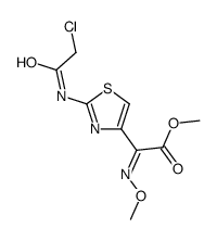 methyl (Z)-2-(chloroacetamido)-..alpha.-(methoxyimino)thiazol-4-acetate 结构式