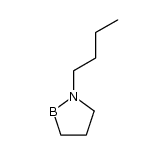 1-丁基-1,2-氮杂硼杂环戊烷 结构式