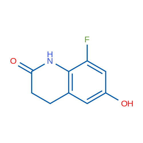 8-氟-6-羟基-3,4-二氢喹啉-2(1H)-酮 结构式