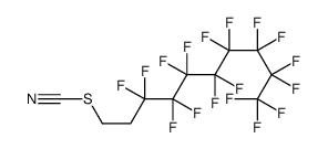 3,3,4,4,5,5,6,6,7,7,8,8,9,9,10,10,10-十七氟癸基硫氰酸酯 结构式