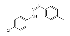 1-(4-氯苯基)-3-(4-甲基苯基)三氮烯 结构式