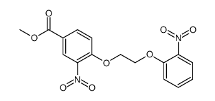 Benzoic acid, 3-nitro-4-[2-(2-nitrophenoxy)ethoxy]-, methyl ester 结构式