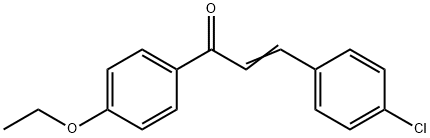 (2E)-3-(4-氯苯基)-1-(4-乙氧基苯基)丙-2-烯-1-酮 结构式