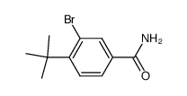 3-溴-4-(1,1-二甲基乙基)苯甲酰胺 结构式
