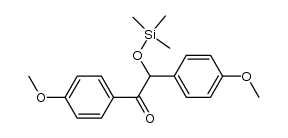 4'-甲氧基-2-(4-甲氧基苯基)-2-(三甲基硅氧基)苯乙酮 结构式