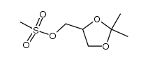(2,2-diMethyl-1,3-dioxolan-4-yl)Methyl Methanesulfonate 结构式