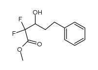 α,α-二氟-β-羟基苯戊酸甲酯 结构式
