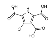 4-氯-1H-吡咯-2,3,5-三羧酸 结构式
