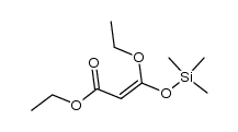 2-Propenoic acid, 3-ethoxy-3-[(trimethylsilyl)oxy]-, ethyl ester 结构式