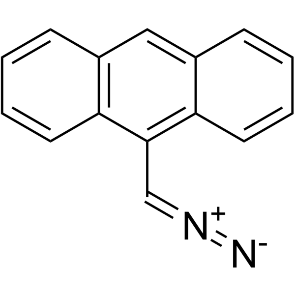 9-蒽基重氮甲烷 结构式