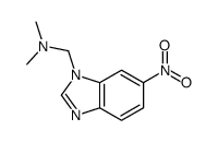 N,N-二甲基-6-硝基-1H-苯并咪唑-1-甲胺 结构式
