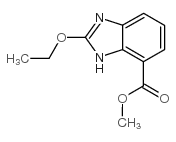 2-乙氧基苯并咪唑-7-羧酸甲酯 结构式