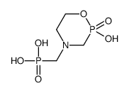 Tetrahydro-2-hydroxy-4-(phosphonomethyl)-2H-1,4,2-oxazaphosphorine 2-oxide 结构式