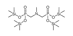 Phosphonic acid, P,P'-[(methylimino)bis(methylene)]bis-, P,P,P,P'-tetrakis(trimethylsilyl) ester 结构式