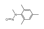 N,2,4,6-四甲基-N-亚硝基苯胺 结构式