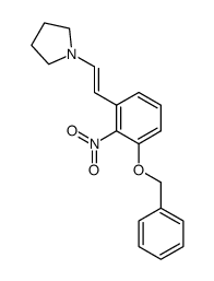 (E)-1-(3-(benzyloxy)-2-nitrostyryl)pyrrolidine 结构式