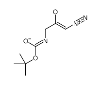 Carbamic acid, (3-diazo-2-oxopropyl)-, 1,1-dimethylethyl ester 结构式
