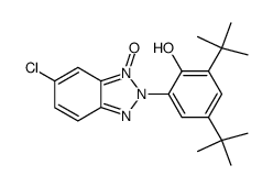 2-(6-氯-1-氧代-2H-苯并三唑-2-基)-4,6-二叔丁基苯酚 结构式