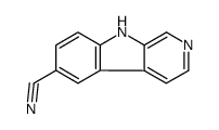 9H-吡啶并[3,4-b]吲哚-6-甲腈 结构式