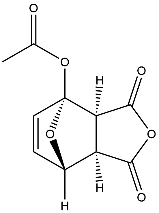 4-(乙酰氧基)-3a,4,7,7a-四氢-4,7-环氧异苯并呋喃-1,3-二酮 结构式