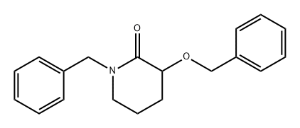 1-苄基-3-苄氧基-2-哌啶酮 结构式
