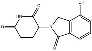 3-(4-羟基-1-氧代-1,3-二氢异吲哚-2-基)哌啶-2,6-二酮 结构式