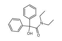 N,N-diethyl-2-hydroxy-2,2-diphenylacetamide 结构式