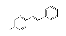 5-甲基-2-[(1E)-2-苯乙烯基]吡啶 结构式
