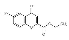 6-氨基-4-氧代-4H-1-苯并吡喃-2-羧酸乙酯 结构式