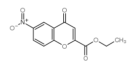 6-硝基-4-氧代-4H-1-苯并吡喃-2-羧酸乙酯 结构式