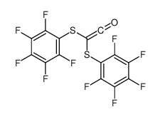 2,2-双[(2,3,4,5,6-五氟苯基)硫代]乙烯酮 结构式